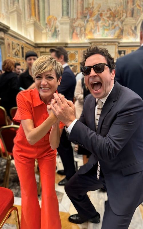 Sara Escudero y Jimmy Fallon - Vaticano